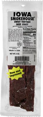 Iowa Smokehouse Jerky Sweet Teriyaki, 5 oz., IS-5JST