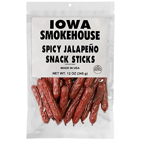 Iowa Smokehouse Snack Sticks Spicy Jalapeno, 12 oz., IS-SNK12S