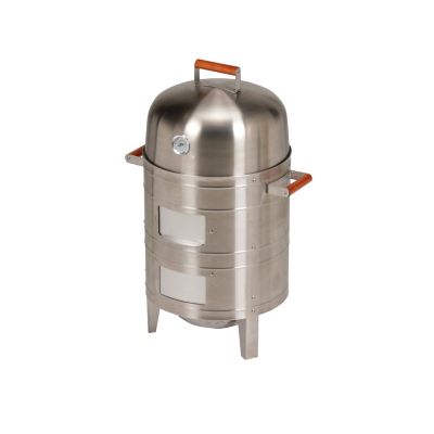 Image showing  351 sq. in. Stainless Steel Charcoal Water Smoker