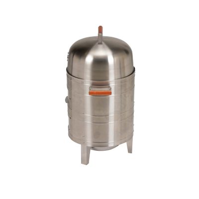 Image showing  351 sq. in. Stainless Steel Charcoal Water Smoker