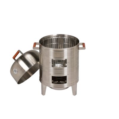 Image showing  351 sq. in. Stainless Steel Charcoal Water Smoker