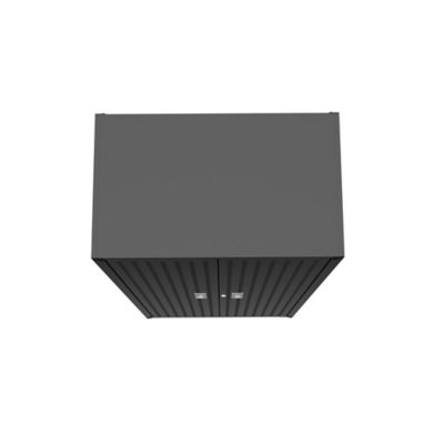 Image showing 6 th Manhattan Comfort Fortress Textured Metal Garage Cabinet with 4 Adjustable Shelves, Charcoal