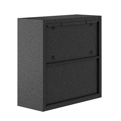 Image showing  Fortress 30 in. Floating Textured Metal Garage Cabinet with Adjustable Shelves, 5GMC