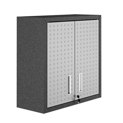 Image showing 6 th Manhattan Comfort Fortress 30 in. Floating Textured Metal Garage Cabinet with Adjustable Shelves, 5GMC