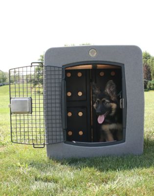 Image showing  Forever Insert Kennel Divider with Dakota Guard Antimicrobial, Black/X-Large