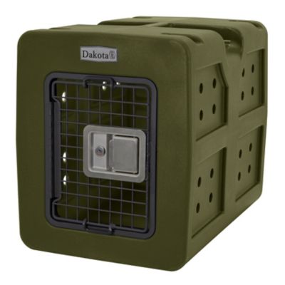 Dakota 283 G3 23 in. L x 16 in. W x 18.75 in. H Framed-Door Dog Kennel, Olive