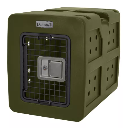 Dakota 283 G3 Framed Door Dog House 23 in L x 16 in W x 18.75 in H Olive Plastic Crates