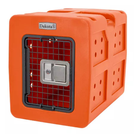 Dakota 283 G3 1-Door Polyethylene Dog Kennel 23 in L x 16 in W x 18.75 in H Orange Plastic Crates