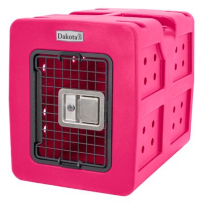 Dakota 283 G3 23 in. L x 16 in. W x 18.75 in. H Framed-Door Dog Kennel, Pink