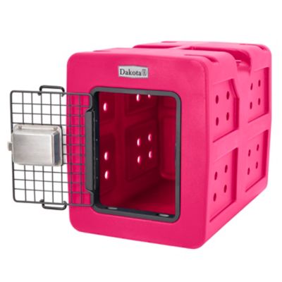 Image showing  G3 23 in. L x 16 in. W x 18.75 in. H Framed-Door Dog Kennel, Pink