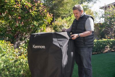 Image showing  Grill Cover for 2- or 3-Burner Grills, Black