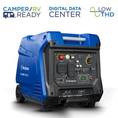 Westinghouse 4500 Watt RV Ready Portable Inverter Generator with CO Sensor It is exactly what I was looking for as it: is quiet; RV ready with the 30 Amp outlet; features an LED display with remaining fuel, load/output, volts and remaining runtime,