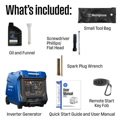 Image showing 11 th Westinghouse 5,000/3,900-Watt Gasoline Powered Portable Inverter Generator, CO Sensor, RV-Ready