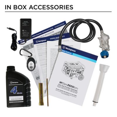 Image showing 8 th Westinghouse 4,650/3,600-Watt Dual-Fuel Portable Generator, Remote Electric Start, RV-Ready Outlet with CO Sensor