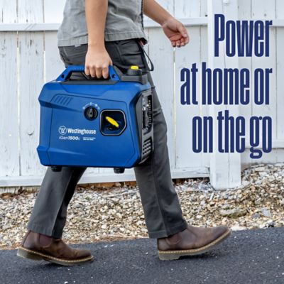 Image showing  1,500/1,000-Watt Gasoline Powered Portable Inverter Generator, Super Quiet, Lightweight, CO Sensor