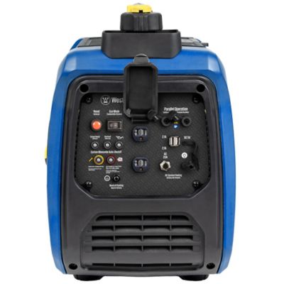 Image showing 7 th Westinghouse 1,500/1,000-Watt Gasoline Powered Portable Inverter Generator, Super Quiet, Lightweight, CO Sensor