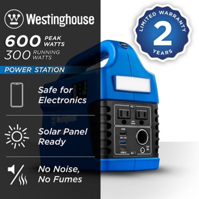 Image showing  320-Watt Solar Powered Portable Power Station, 296Wh Lithium-Ion Battery, 600W Solar Generator, Pure Sine Wave