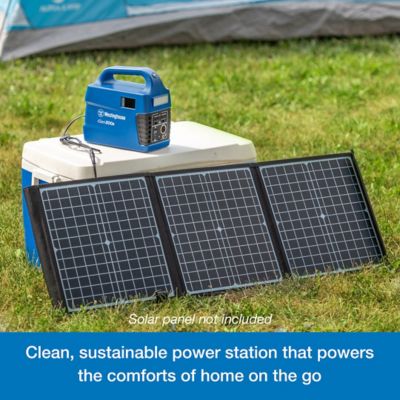Image showing  320-Watt Solar Powered Portable Power Station, 296Wh Lithium-Ion Battery, 600W Solar Generator, Pure Sine Wave