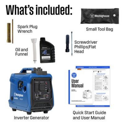 Image showing  2,550/1,900-Watt Gasoline Powered Portable Inverter Generator, Super Quiet, Lightweight, RV-Ready 30A Outlet