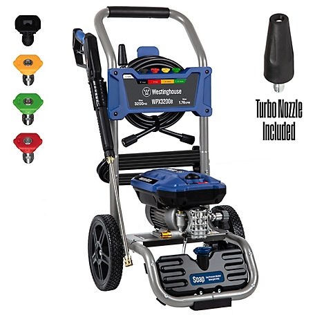 Westinghouse 3200-PSI, 1.76-GPM Electric Pressure Washer with 5 Nozzles & Soap Tank