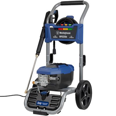Image showing  3,200 Max PSI 1.76 GPM Electric Cold Water Pressure Washer with 5 Nozzles and Soap Tank