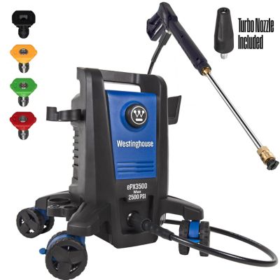 Westinghouse Electric Pressure Washer 2500-PSI, 1.76-GPM, Soap Tank, 5 Nozzles
