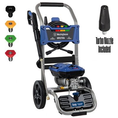 Westinghouse 2,700 PSI 1.76 GPM Electric Cold Water Pressure Washer with 5 Nozzles and Soap Tank