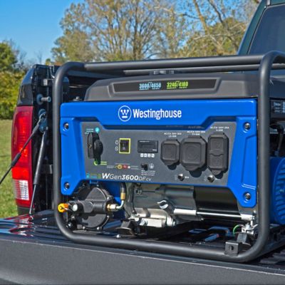 Image showing  4,650/3,600-Watt Dual-Fuel Portable Generator, RV-Ready, CO Sensor