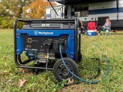 Image showing  4,650/3,600-Watt Gasoline Powered Portable Generator, CO Sensor, RV-Ready Outlet