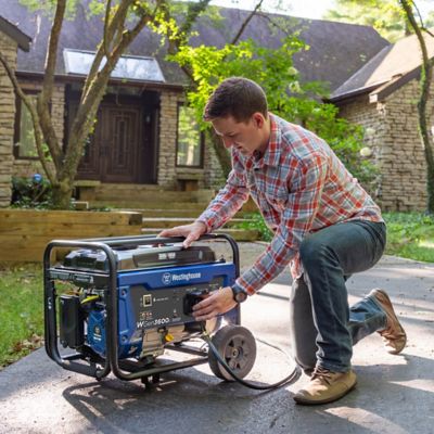 Image showing  4,650/3,600-Watt Gasoline Powered Portable Generator, CO Sensor, RV-Ready Outlet