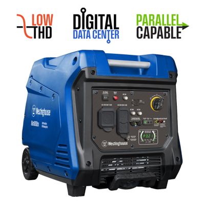 Westinghouse 5,000/3,900-Watt Gasoline Powered Portable Inverter Generator, CO Sensor, Recoil Start