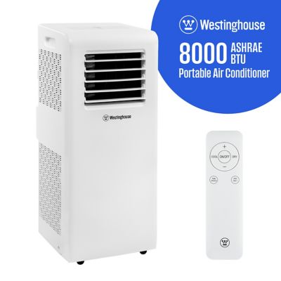 Westinghouse 8,000 BTU Portable Air Conditioner with Remote, 3-in-1 Operation, Rooms up to 350 sq. ft.