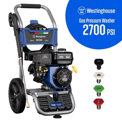 Westinghouse 2700-PSI, 2.3- GPM Gas Pressure Washer with 4 Nozzles & Soap Tank