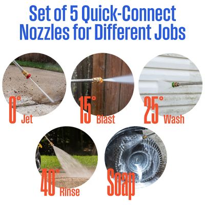 Image showing 13 th Westinghouse 2,700-PSI 2.3 GPM Gas Cold Water Pressure Washer with 5 Nozzles and Soap Tank