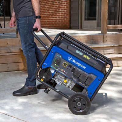 Image showing  6,500/5,300-Watt Dual-Fuel Home Backup Portable Generator, CO Sensor