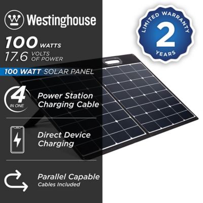 Image showing  100-W Foldable Portable Solar Panel, iGen160s, iGen200s, iGen300s, iGen600s, iGen1000s Power Stations, WSOLAR100P