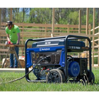 Image showing  9,500/7,500-Watt Gasoline Powered Home Backup Portable Generator, Transfer Switch Ready, CO Sensor