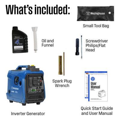 Image showing  2,800/2,200-Watt Gasoline Powered Portable Inverter Generator, CO Sensor