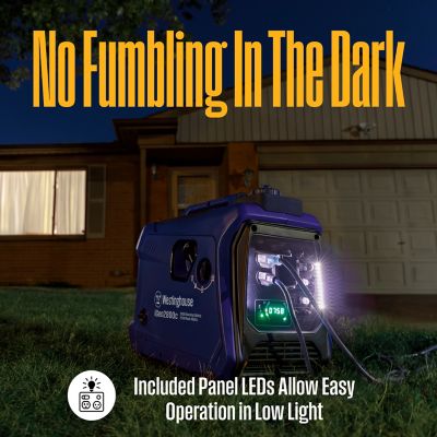 Image showing 7 th Westinghouse 2,800/2,200-Watt Gasoline Powered Portable Inverter Generator, CO Sensor