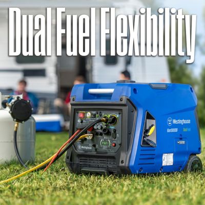 Image showing  5,000/3,900-Watt Dual-Fuel Portable Inverter Generator, RV Outlet, Electric Start