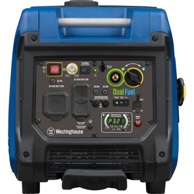 Image showing 8 th Westinghouse 5,000/3,900-Watt Dual-Fuel Portable Inverter Generator, RV Outlet, Electric Start