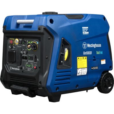 Image showing 9 th Westinghouse 5,000/3,900-Watt Dual-Fuel Portable Inverter Generator, RV Outlet, Electric Start