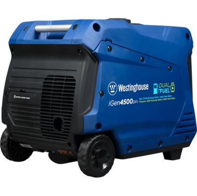Image showing 5 th Westinghouse 5,000/3,900-Watt Dual-Fuel Portable Inverter Generator, CO Sensor