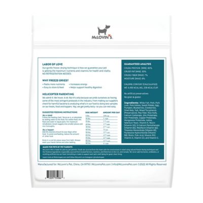Image showing 1 th McLovin's All Life Stages Fin and Farm Recipe Freed-Dried Raw Dog Meal