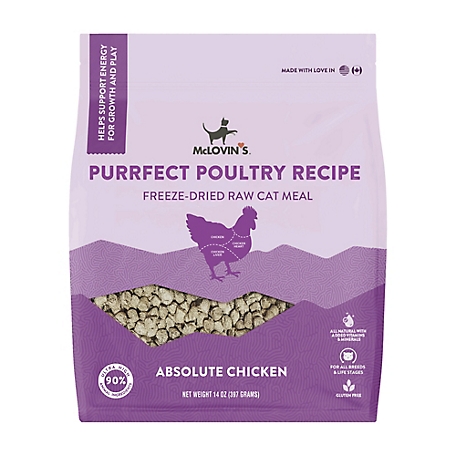 McLovin's Freeze Dried Purrfect Poultry Recipe Cat Meal 14 oz.