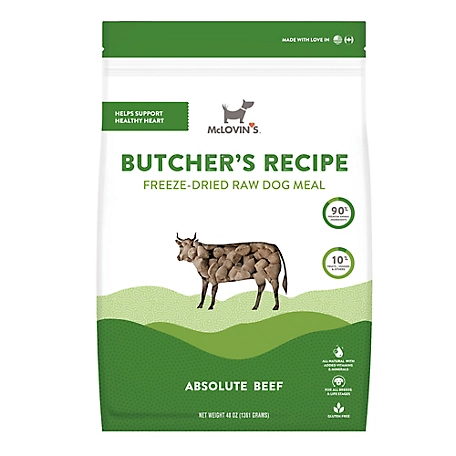 McLovin's Freeze Dried Butcher's Recipe Dog Meal 48 oz.