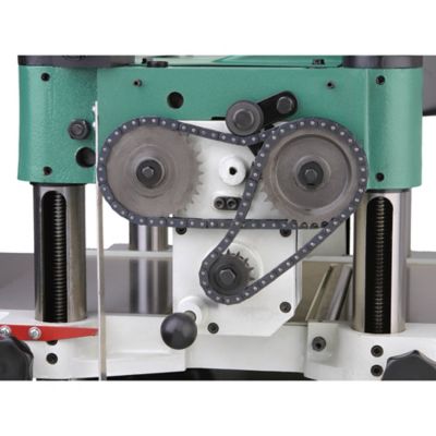 Image showing 8 th Grizzly G0453Z-15 in. 3 HP Planer With Spiral Cutt