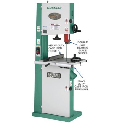 Grizzly G0513x2-17 in. 2 HP Bandsaw with Cast-Iron T, G0513X2