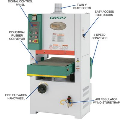 Image showing  G0527-18 in. 5 HP Wide-Belt Sander