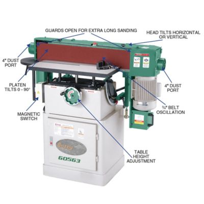 Image showing  G0563-6 in. x 89 in. Oscillating Edge Sander
